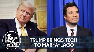 Trump Brings Top Tech Moguls to Mar-a-Lago, Temu App Tops the Charts | The Tonight Show