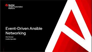 Event-Driven Ansible Networking