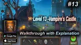 Tricky Doors Level 13 Vampires Castle Complete Walkthrough with Explanation | GeekAlign