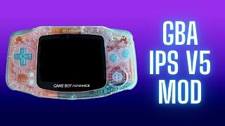 GBA IPS V5 Display Umbau  - Aurora Hispeedido V5