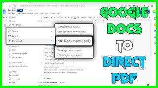 How to Convert word to PDF using Google Docs Easily Without any Issue and without losing formatting
