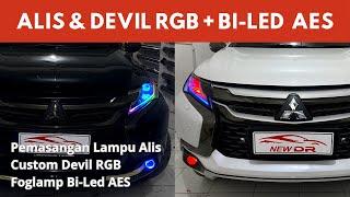 CUSTOM ALIS & DEVIL RGB FOGLAMP BI-LED AES PAJERO SPORT