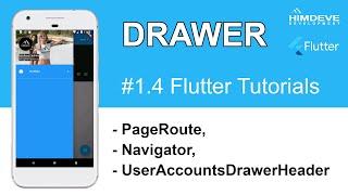 FLUTTER Tutorial - DRAWER | PageRoute, Navigator - The Complete Flutter Beginner’s Course | #04