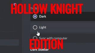 Turning on Discord Light Mode be like [hollow knight]