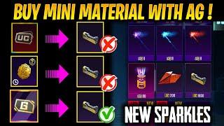 OMG YOU CAN BUY UNLIMITED MINI MATERIAL WITH AG CURRENCY || NEW SPARKLES ADDED IN GAME, HOW TO USE?