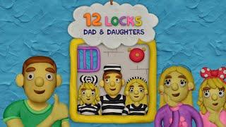 12 Locks Dad and Daughters LEVEL 3 Walkthrough - Help Them Escape from Jail | RUD Present Games