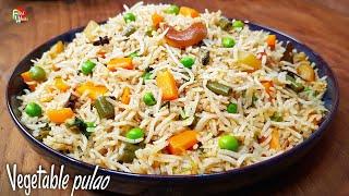 Restaurant style vegetable pulao recipe | Easy Veg pulao recipe | Vegetable pulav recipe | Foodworks