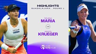 Tatjana Maria vs. Ashlyn Krueger | 2024 Guadalajara Round 1 | WTA Match Highlights