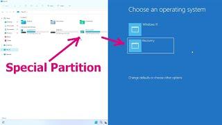 How to create a special partition for Windows 11 recovery