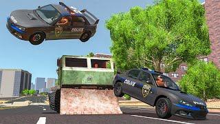 Police Car Chases #55 - BeamNG DRIVE | SmashChan