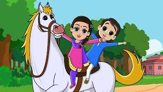 O Mere Ghode Chal (with English subs)  Lakdi Ki Kathi - FunForKidsTV - Hindi Rhymes