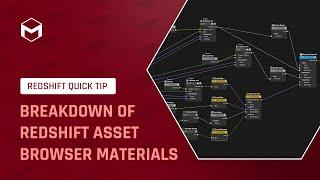 #RedshiftQuickTip 19: Breakdown of Redshift Asset Browser Materials