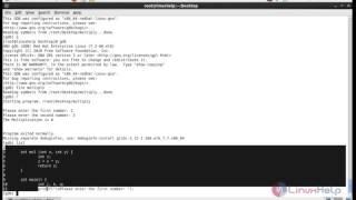 How to debug a program using GNU Debugger