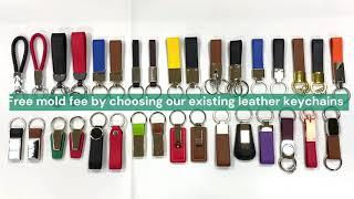 Wholesale Free Mold Fee Leather Keychains | Keychain Manufacturer | Low MOQ | Jin Sheu