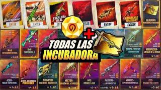 Todas las INCUBADORAS de FREFIRE /  Todas las INCUBADORAS de ARMAS de FreeFire 2024