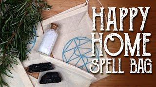 Sigil Spell Bag - Happy Home, Sigil Magic Charm Bag for home protection - Magical Crafting