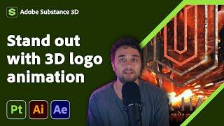 Transform Your 2D Logo into 3D in After Effects with Max Novak | Adobe Substance 3D