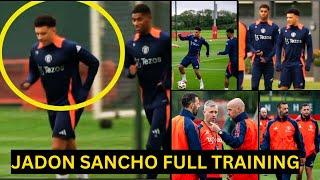 {Video} Jadon Sancho back to Pre season training with Manchester United as Van Nistelrooy, Amad 