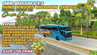 UPDATE OBB BUSSID V3.7 SOUND HINO RN285 NGOROK SUOSS - GRAFIK ULTRA HD & TRAFIK JASUM | BUSSID 3.7