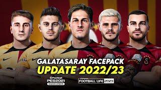 GALATASARAY FACEPACK 2022/23 | SIDER AND CPK | EFOOTBALL PES 2021 & SP FOOTBALL LIFE 2023