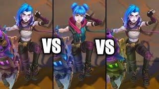 Arcane Fractured Jinx All Forms Comparison Pre-Release (League of Legends)