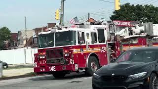 FDNY Tower Ladder 142 Responding to an MVA 08/21/23