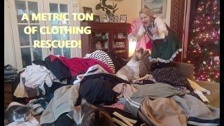 ONE OF THE HUGEST DUMPSTER HAULS EVER!  HUNDREDS OF ITEMS RESCUED!!