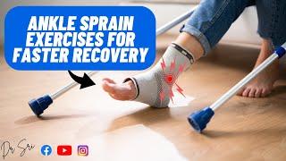 Lateral Ankle Sprain Band Exercises And Balance Exercises For Stronger Ankles #anklerehab