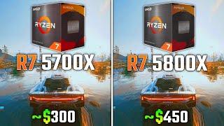 AMD RYZEN 7 5700X vs RYZEN 7 5800X | Test in 6 Games