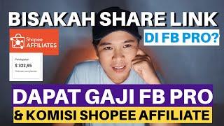 CARA SHARE LINK SHOPEE AFFILIATE DI FB PRO️ MONETISASI AMAN️ GAJI FB DAPAT, KOMISI SHOPEE DAPAT‼️