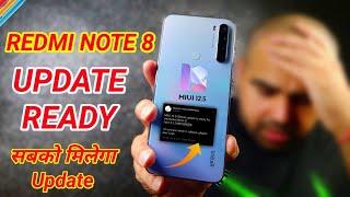 Official - Redmi Note 8 Miui 12.5 With Android 11 India Stable Update Information Update Coming Soon