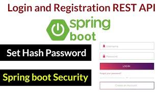 Login and Registration REST API using Spring Boot Mysql
