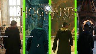 Hogwarts Legacy - All Common Rooms Tour (Comparison) Gameplay