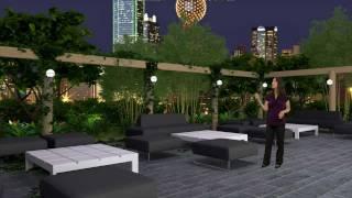 Patio Virtual Set - Outdoor Atrium