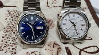 Seiko 5 SNXS77 vs  Rolex Oyster Perpetual 116000