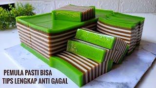 TIPS DAN CARA LENGKAP MEMBUAT KUE LAPIS AGAR HASILNYA ENAK TIDAK MUDAH BASI DAN LAPISANNYA SAMA