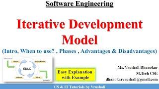 SE 5 : Iterative Development Model | Complete Explanation | Software Engineering