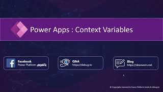 PowerApps context variables and passing parameters