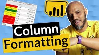 Use Conditional Formatting to format another column in Power BI