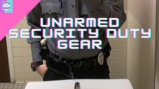 Unarmed Security Officer loadout minimalist duty belt, duty gear | 2022 edition