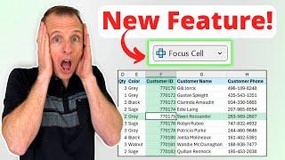 NEW Excel Update: Focus Cell