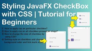 Styling JavaFX Checkbox with CSS | JavaFX Tutorial for Beginners