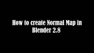 How to Create a Normal Map in Blender 2.8