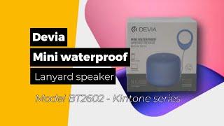 Devia mini waterproof lanyard speaker - Kintone series - Model BT2602 - Products Explorer