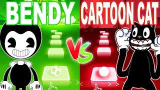 Bendy And The Ink Machine Build Your Own Machine VS Cartoon Cat Run Away!  - Tiles Hop EDM Rush!