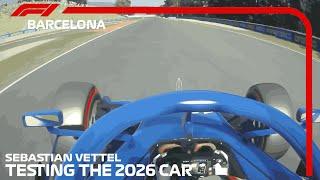 Sebastian Vettel Testing The New 2026 F1 Car At Barcelona | Assetto Corsa