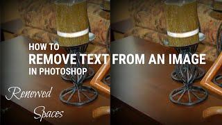 How to Remove Text from an Image in Photoshop