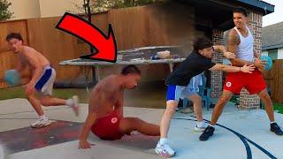 HE DROPPED ME... Punishment Basketball 1v1 vs ADot!