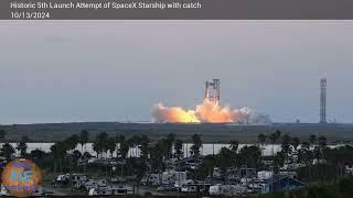 SpaceX Starship IFT5 from the Roof of HDI Resort SPI.