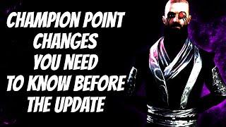 Champion Point changes you NEED to know before the update